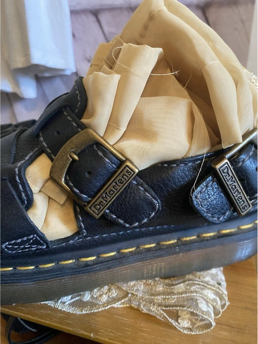 Sz 8 - Dr. Martens 8092 Fisherman's Brown Chunky Sandal US Size 11 Y2K